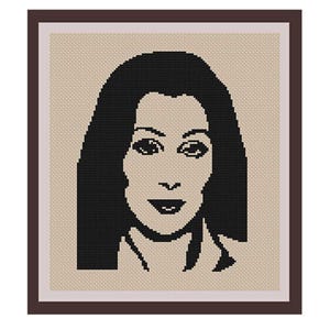 Cher Counted Cross Stitch Pattern. PDF Instant Download. Begginers Pattern.