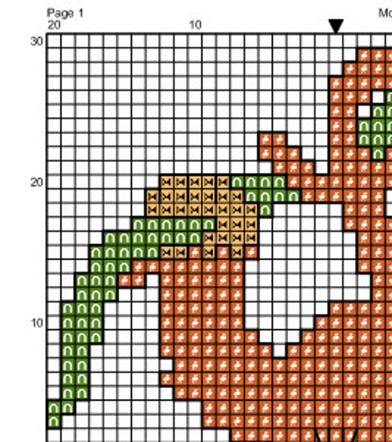 Funny Monkey Counted Cross Stitch Pattern. PDF Instant Etsy