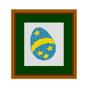Easter Eggs Cross Stitch Pattern - PDF CHART Easy Pattern/  Holiday Pattern Instant Download/DIY Easter Decor Pattern