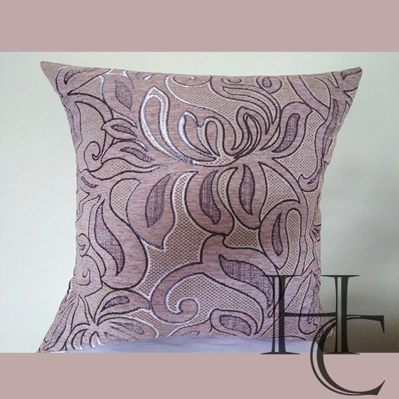Decorative Pillow Cover.floral Design. 18x18. Accent Pillow Etsy