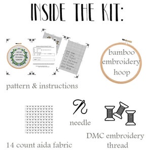 I Am Not A Hot Mess, I'm A Spicy Disaster Cross Stitch Kit. Modern Cross Stitch Pattern. Funny Saying Cross Stitch Kit. Quotes Kit. image 2