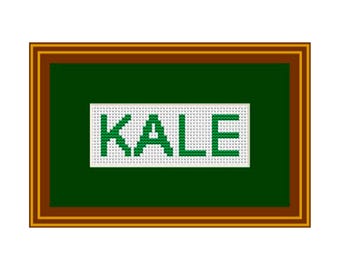 Kale. Counted Cross Stitch. Pattern. PDF Instant Download. Pattern. Art. Decor.Quote. Saying.