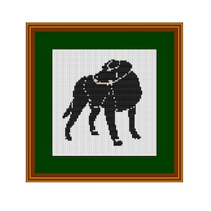 Dog Cross Stitch Pattern.  PDF Instant Download. Pattern.  Animals Pattern. Cute Dog.