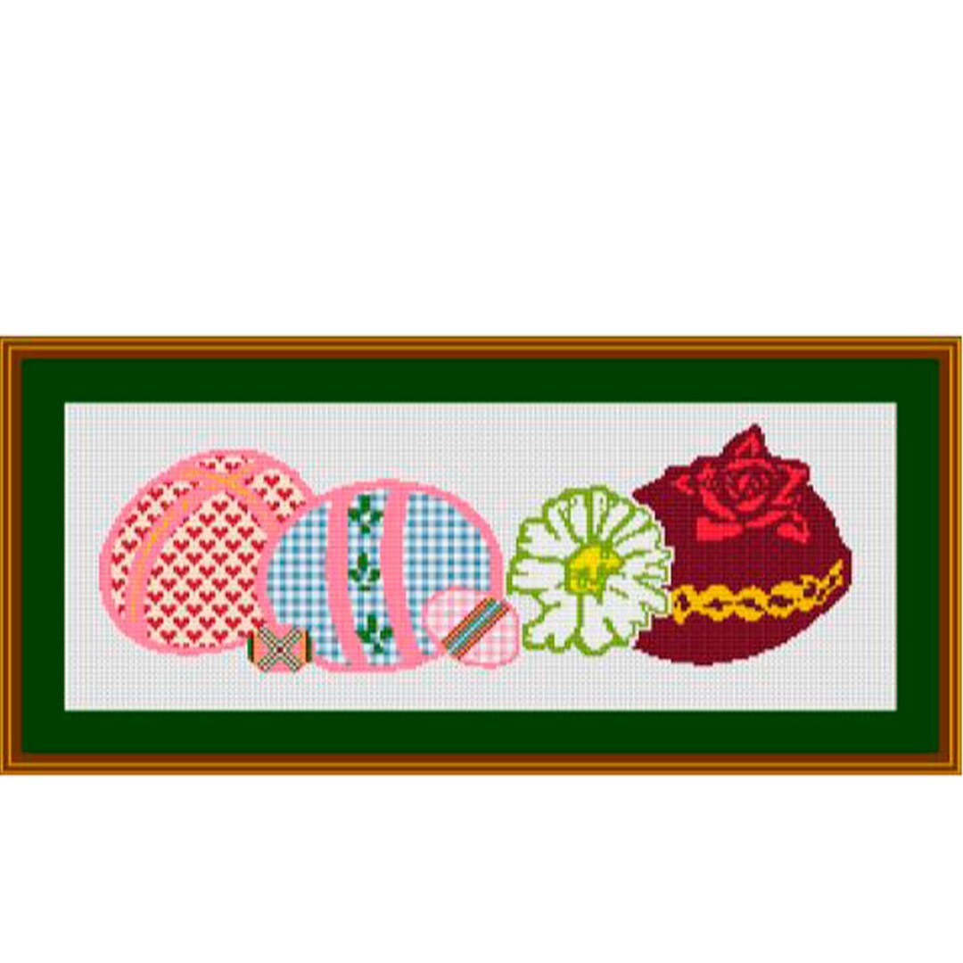 Easter Eggs Cross Stitch Pattern, DIY Pysanka (PDF Chart) - Etsy