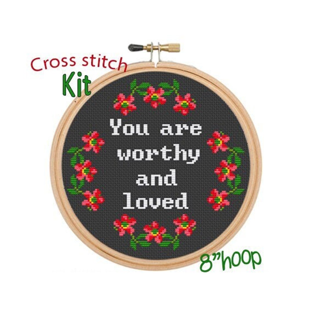 Simply the Best Cross Stitch Kit. Schitt's Creek Beginner Cross