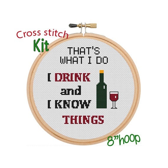 Simply the Best Cross Stitch Kit. Schitt's Creek Beginner Cross