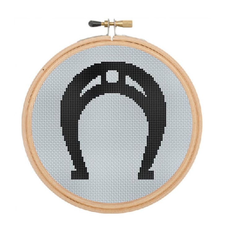 Horseshoe Counted Cross Stitch Pattern. Pattern. Sign PDF Etsy