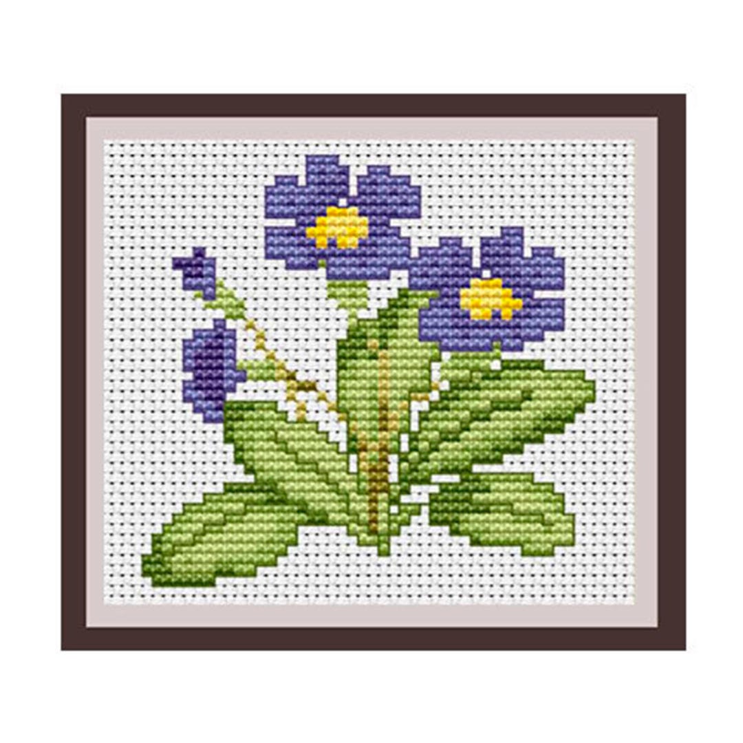 Blue Flower Counted Cross Stitch Pattern. PDF Instant Download. Nature ...