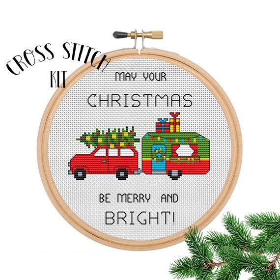 Merry & Bright Cross Stitch Kit Merry & Bright Cross Stitch Kit