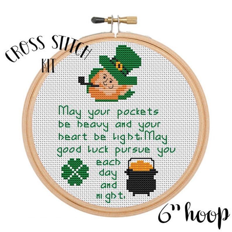 Irish Blessings. Cross Stitch Kit. Beginner Cross Stitch. Etsy