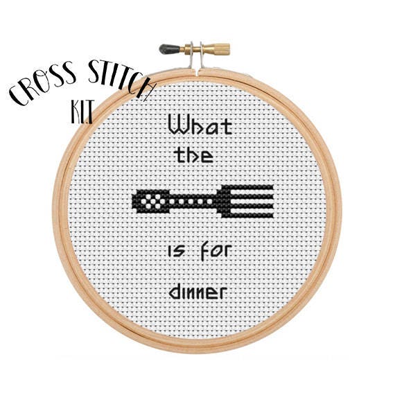 Beginner funny cross stitch kit