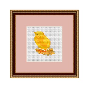 Little Chick Counted Cross Stitch Pattern. Chicken Baby PDF Instant Download. Pattern. Kitchen Decor Pattern.