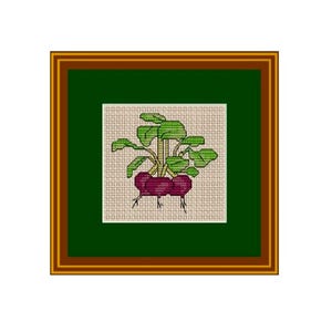 Beets Cross Stitch Pattern. Instant Download. PDF Pattern. Wall Decor.Kitchen Art.