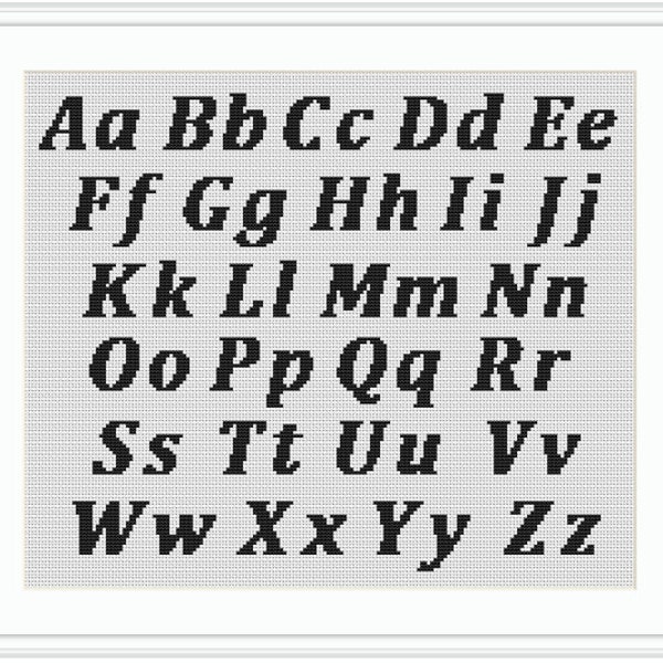 Lower Case Alphabets Cross Stitch - Etsy