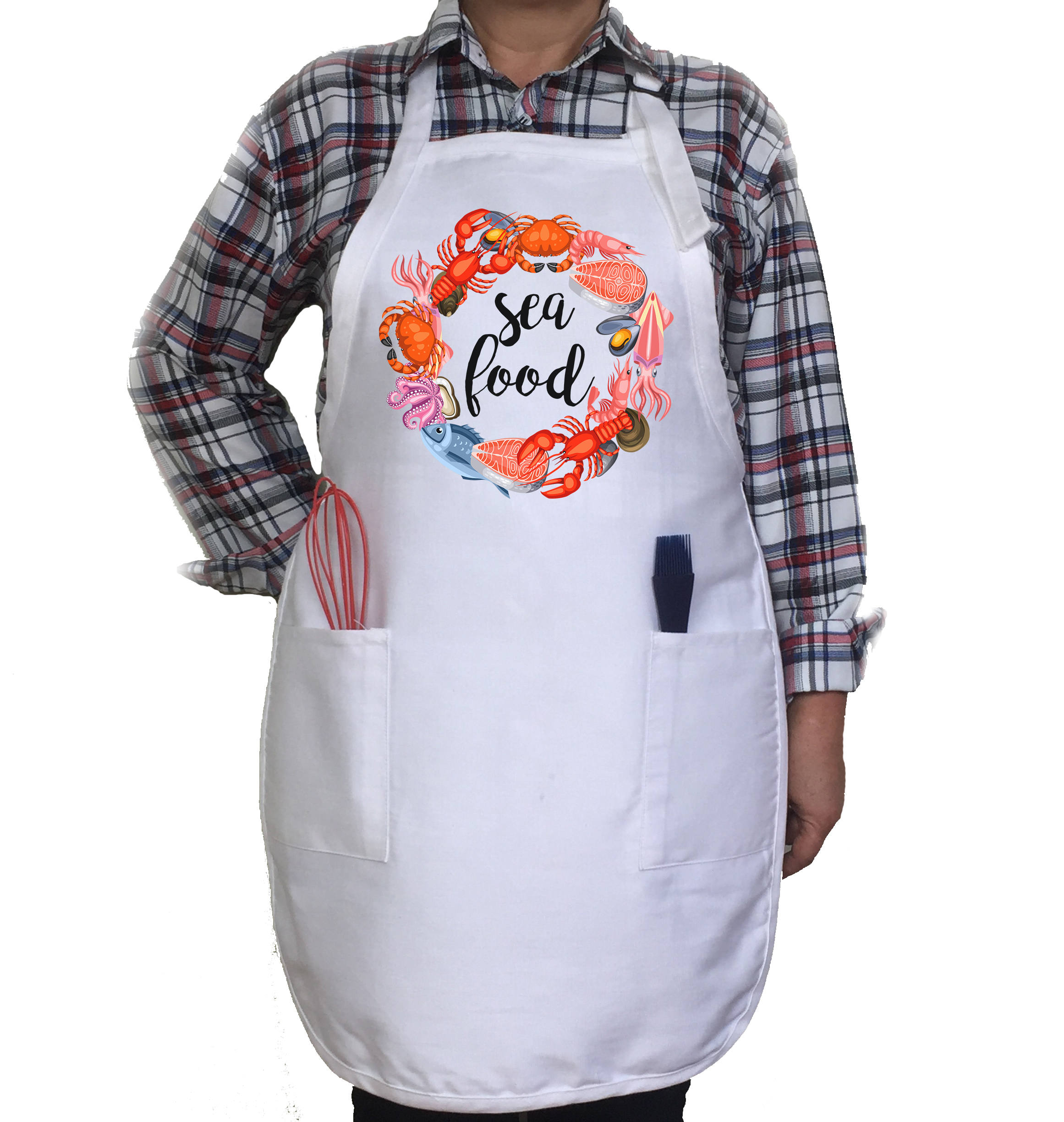 Seafood Lover Apron. Kitchen Apron. Funny Apron. Custom Apron. Etsy
