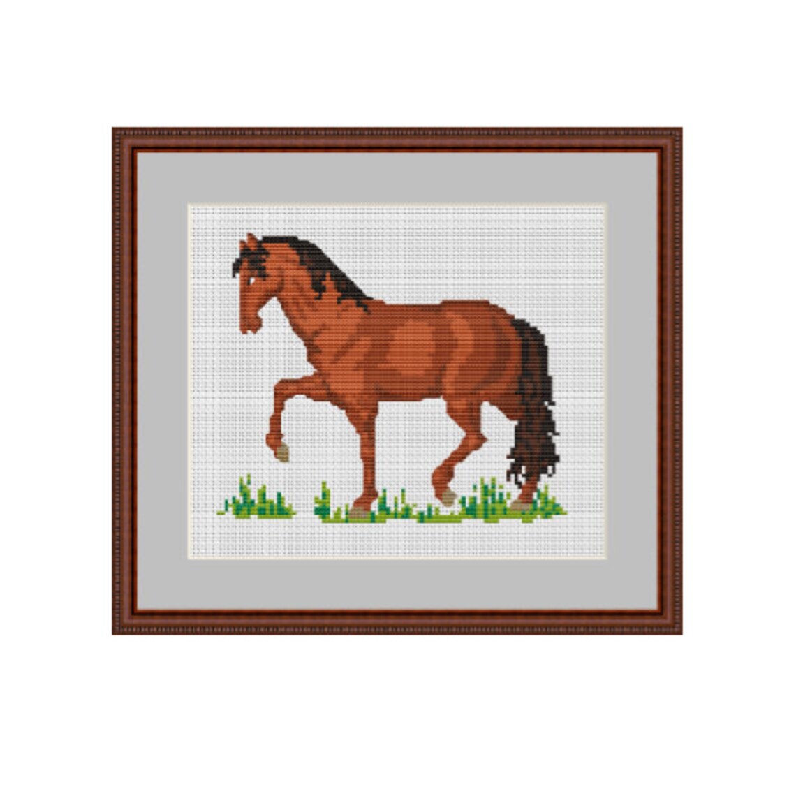 Horse Counted Cross Stitch Pattern. PDF Instant Download. Etsy