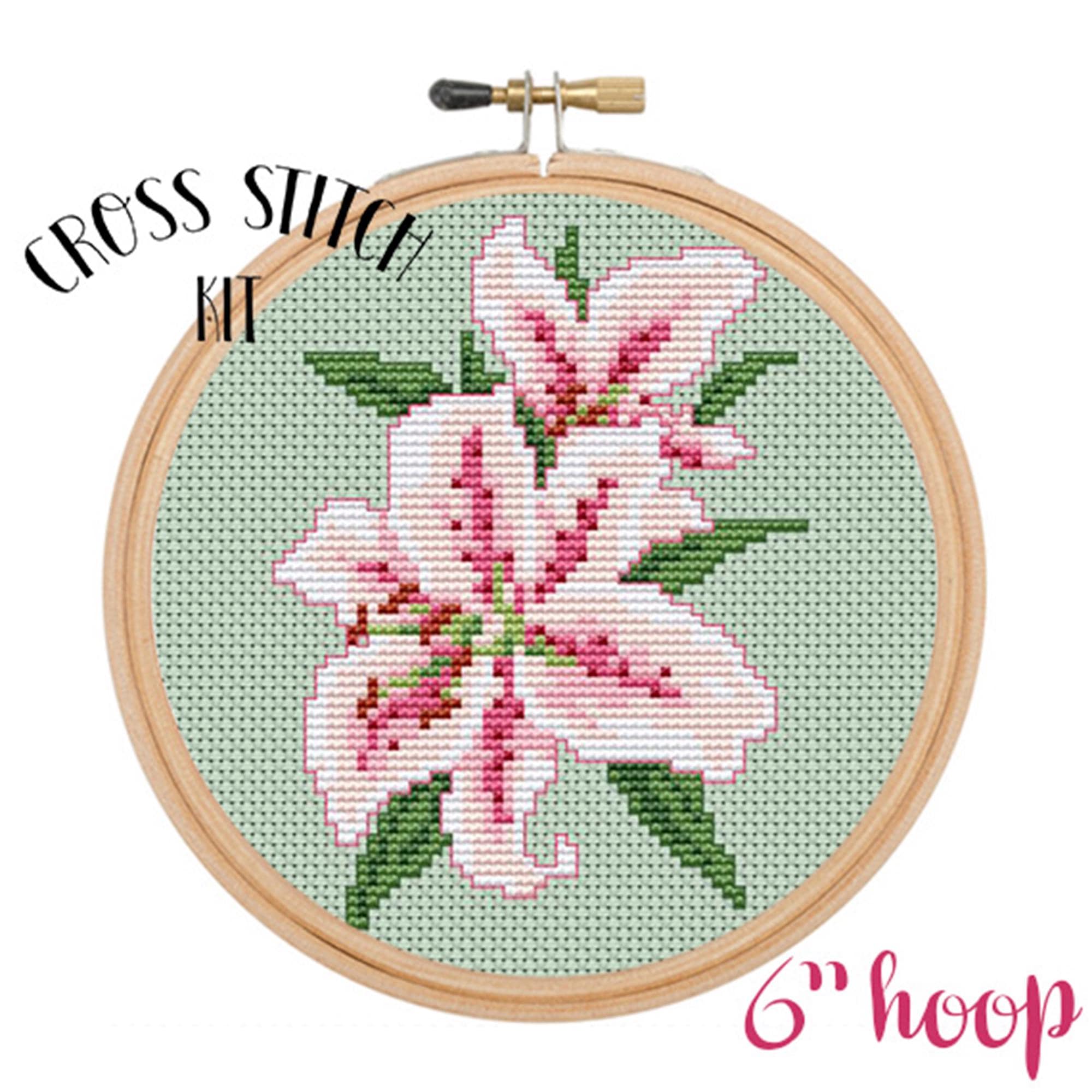 Cross Stitch Kit. Flowers Cross Stitch Kit. Lilies Cross Stitch