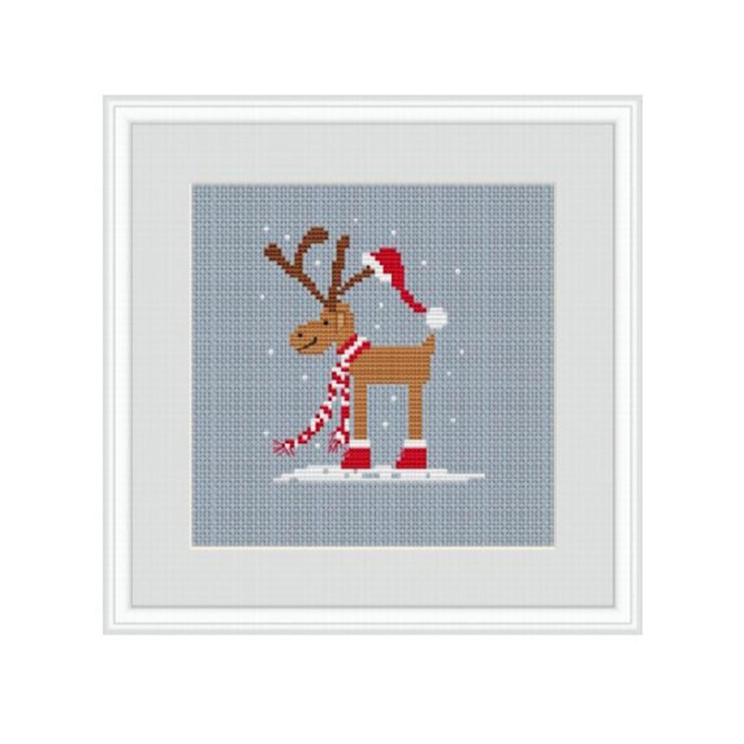 Christmas Reindeer Cross Stitch Pattern: Winter Holiday Design (PDF) - Etsy