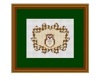 Owl Cross Stitch Pattern. PDF Instant Download. Pattern. Animals Pattern.