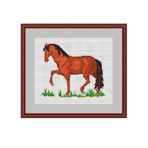 Horse Counted Cross Stitch Pattern. PDF Instant Download. Pattern. Decor Pattern. Animals Pattern.