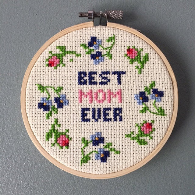 Best Mom Ever - Funny Embroidery Kit — I Heart Stitch Art: Beginner  Embroidery Kits + Patterns