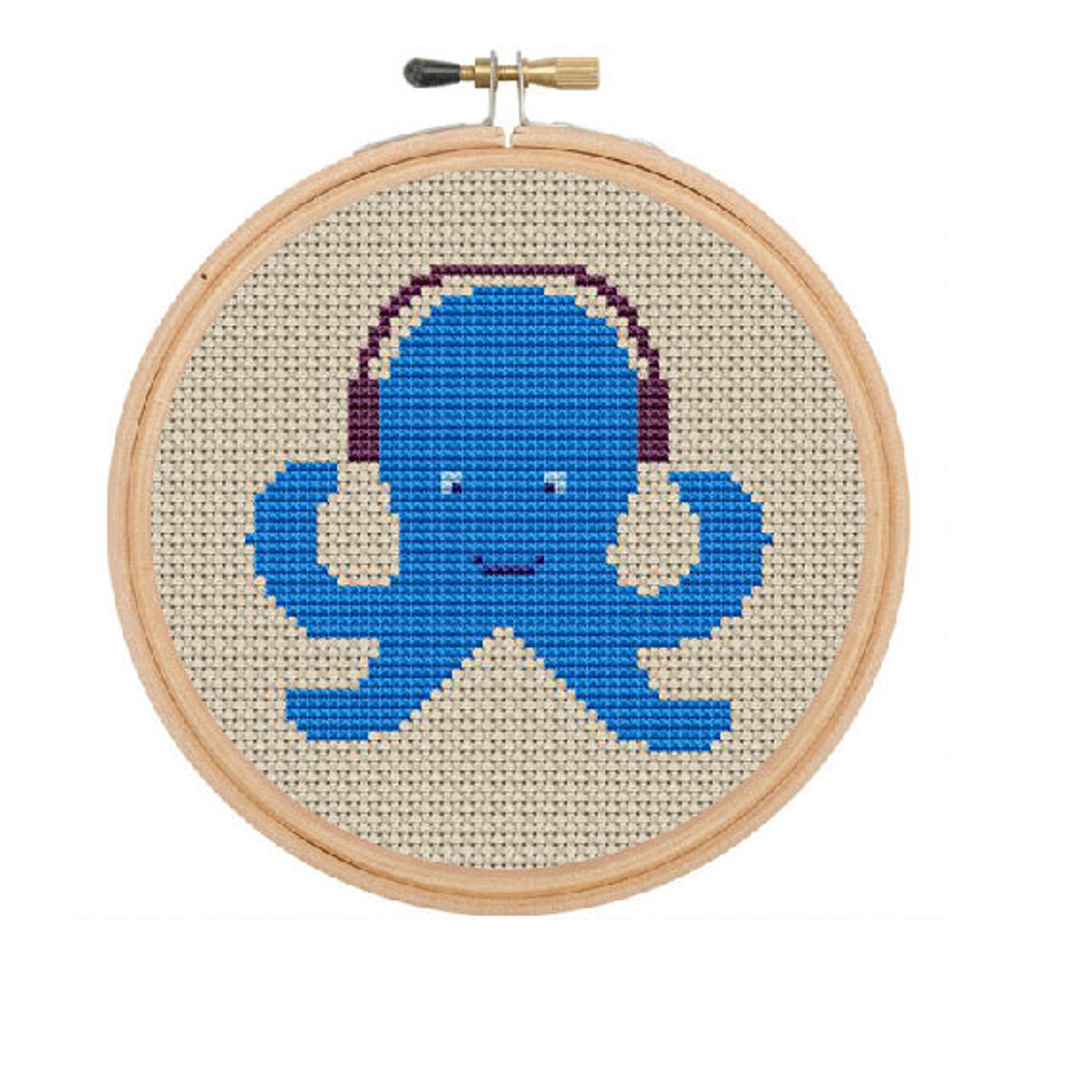 Happy Octopus Counted Cross Stitch Pattern. Pattern. PDF - Etsy