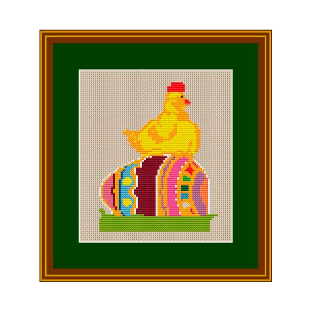 Easter Pattern. Chicken and Egg Cross Stitch Pattern - PDF Pattern ...