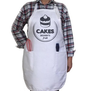 Cakes Apron. Kitchen Apron. Funny Apron. Custom Apron. Gift For Her. Housewarming Gift.