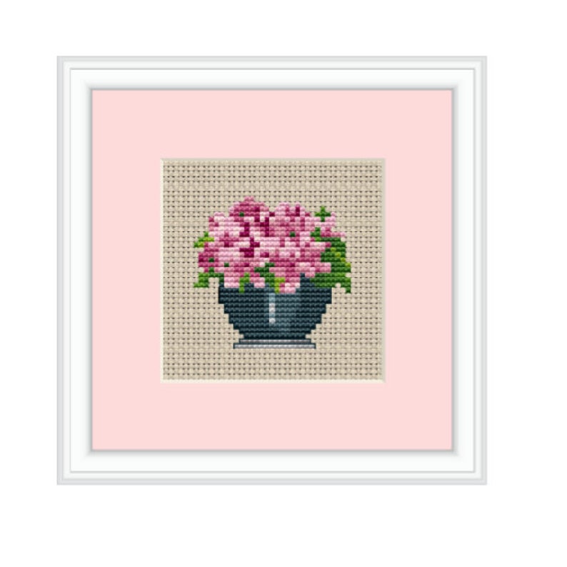 Counted Cross Stitch Pattern. Violets Cross Stitch Sheme. PDF Instant Download. Kitchen Decor Chart. Counted Cross Stitch Patterns. image 1