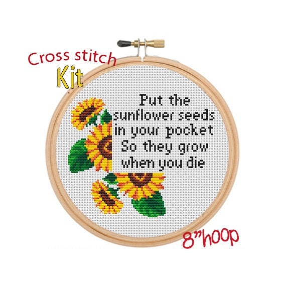 Simply the Best Cross Stitch Kit. Schitt's Creek Beginner Cross Stitch.  Flowers Wreath Cross Stitch. Home Decor Cross Stitch Kit. 