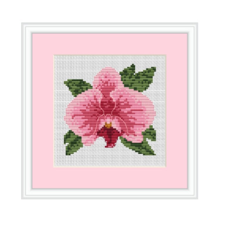 Instant Download. Orchid Counted Cross Stitch Pattern. PDF. | Etsy