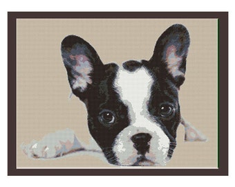 French Bulldog Cross Stitch Pattern. Frenchie PDF Instant Download. Pattern. Puppy Pattern. Animals Pattern. Cute Dog.