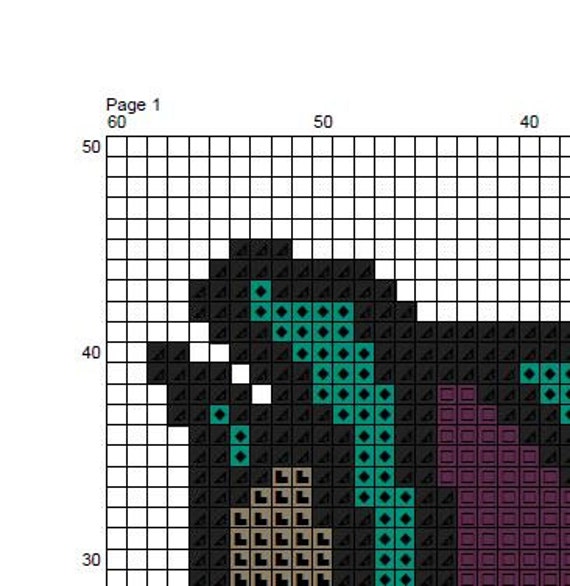 Pattern Origami Horse Counted Cross Stitch Pattern Pdf Instant Download Animal Cross Stitch Pattern Wall Decor Art