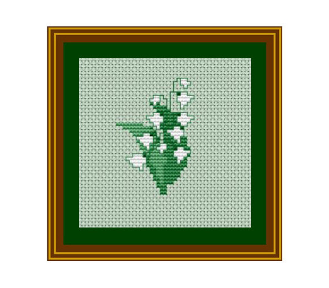 Lily of the Valley Flower Pattern PDF Instant Download. Counted Cross  Stitch Pattern. - Etsy Canada