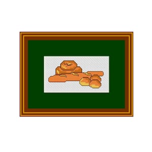Pattern. Tasty Bread Cross Stitch Pattern. Counted Cross Stitch. PDF Instant Download.