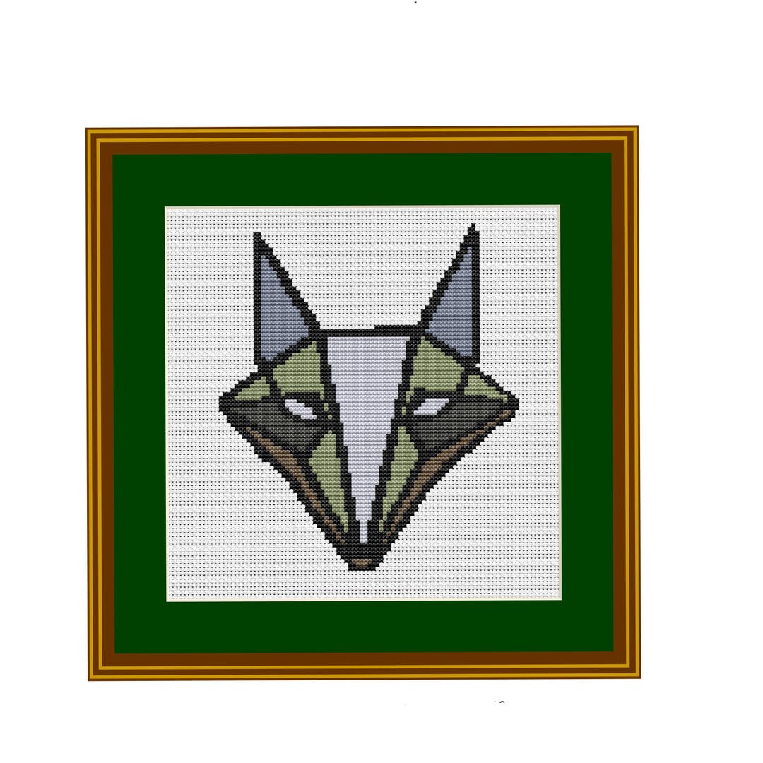 Pattern.olf Origami Wolf Counted Cross Stitch Pattern. Wolf. PDF ...