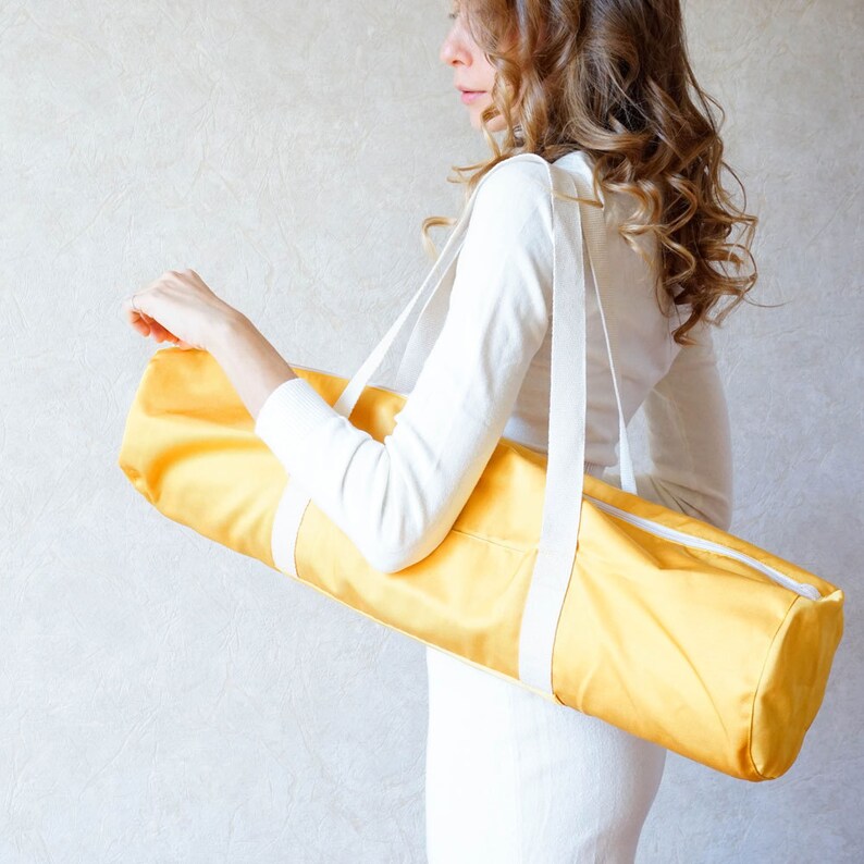 Girl Yoga Bag With Pocket Yellow Sun Foyo Women Yoga Bag Holder Waterproof Yoga Bag for Mat Yoga Mat Bag with Zipper Fitness Bag