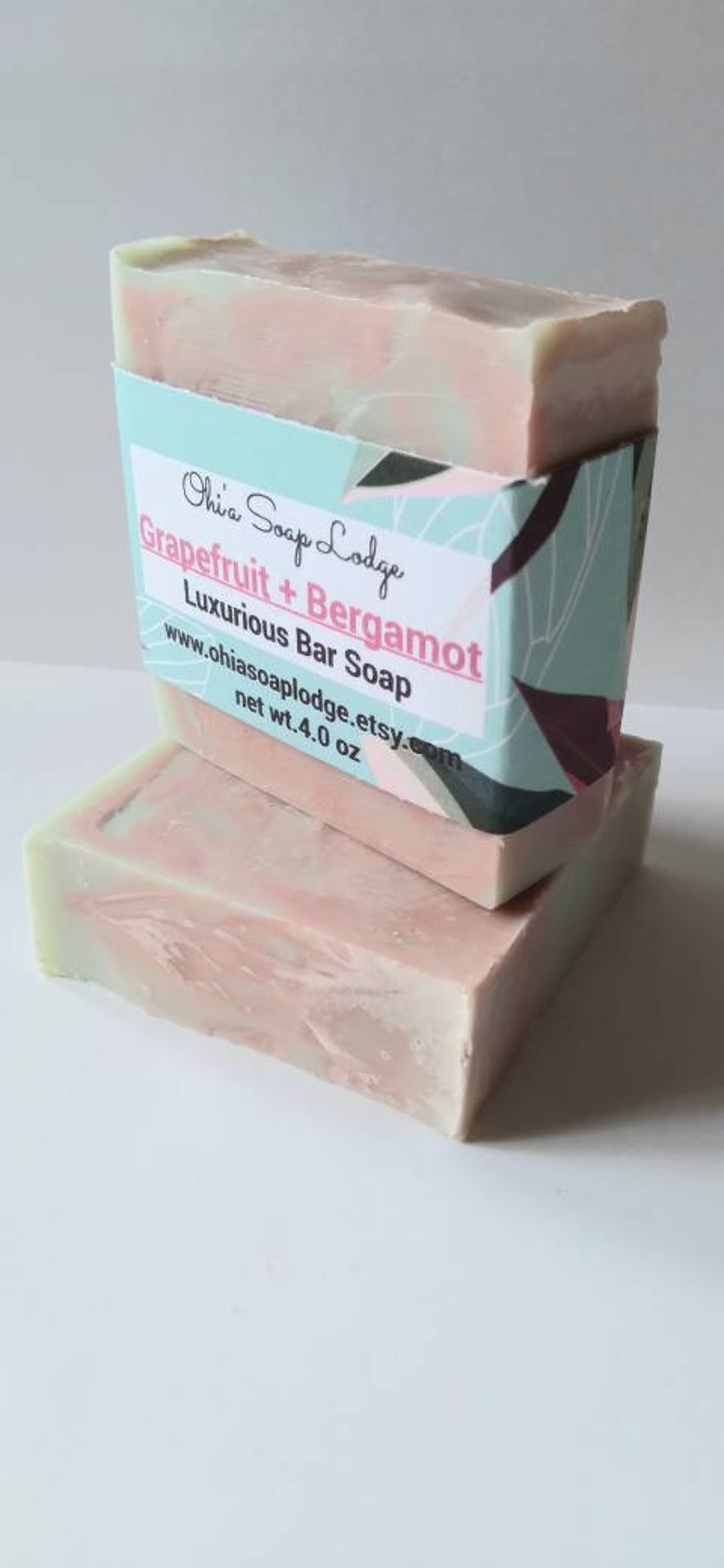 Grapefruit & Bergamot Bar Soap Vegan Luxury Bar Soap Etsy