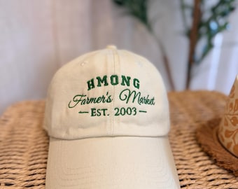 Gorra personalizada del mercado de agricultores Hmong