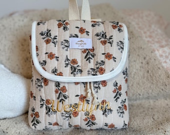 Mini mochila infantil – Doble gasa acolchada, personalizable