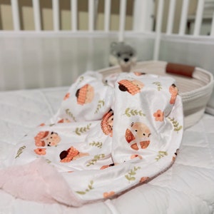 Minky fleece babydeken