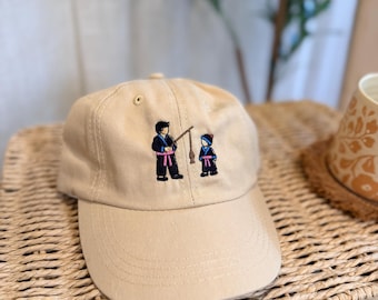 Gorra de pesca Hmong para niños pequeños/niños