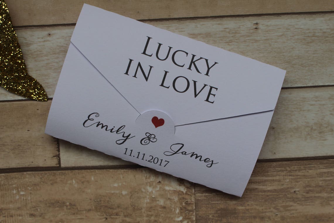 10 x Personalised Wedding favour scratch card or lottery Etsy