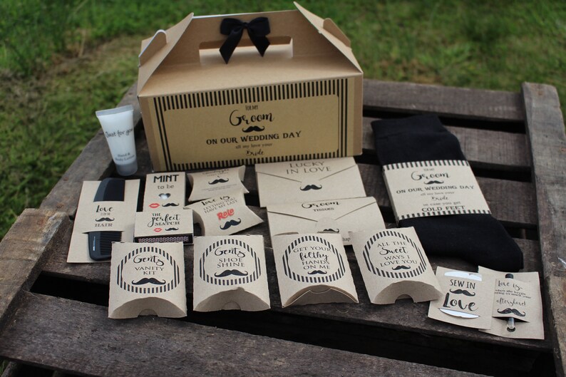 Hochzeit Bräutigam GeschenkBox/Tasche Survival Kit Box oder Etsy