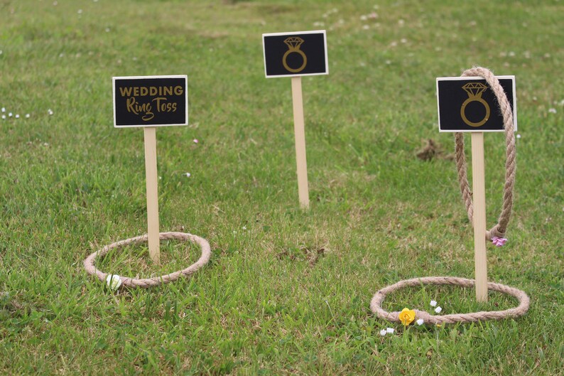 Rustic Ring Toss Wedding Favour GameOutdoor Wedding Yard Lawn Etsy