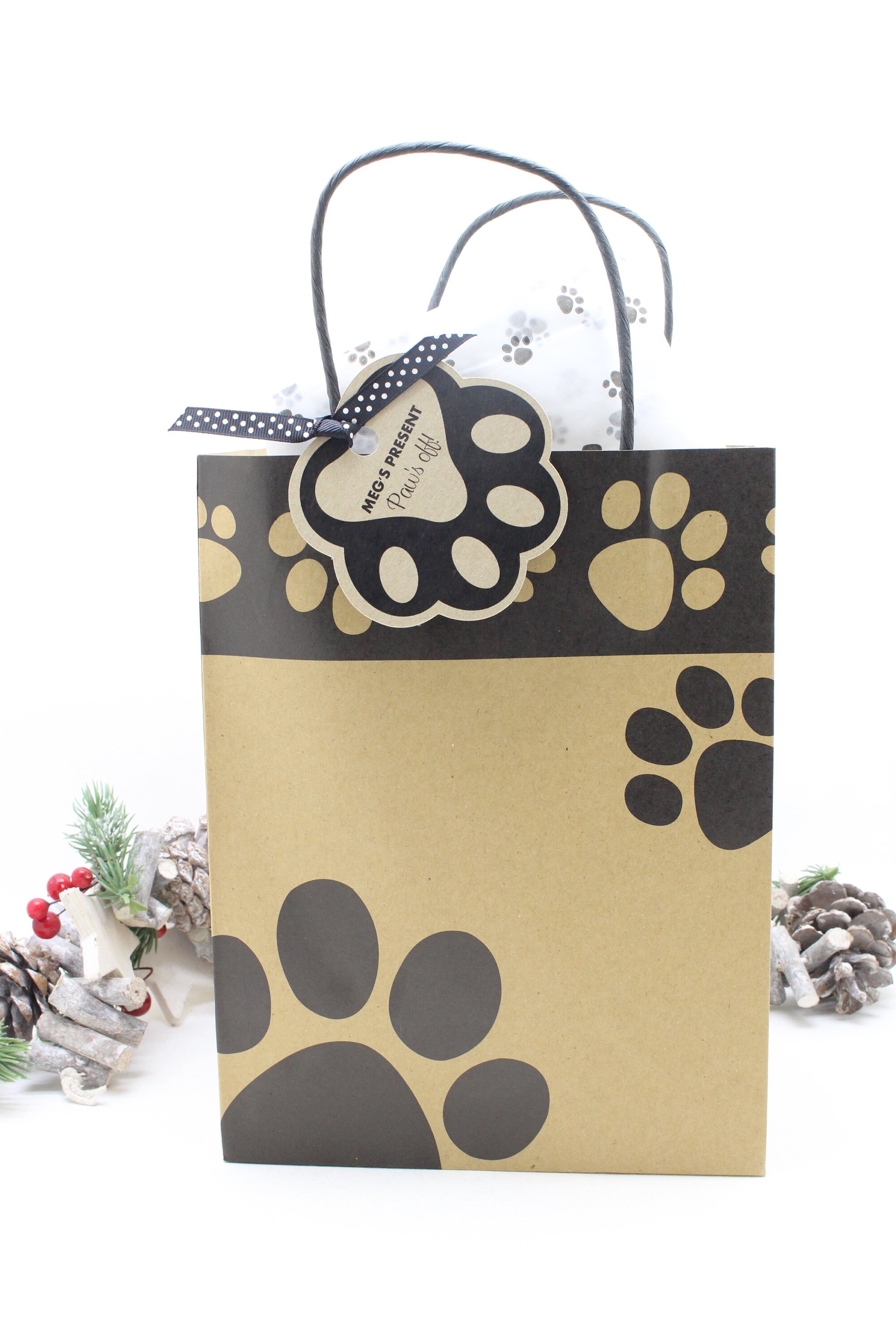 Personalised Dog Pet gift bag New dog Puppy gift Animal Etsy