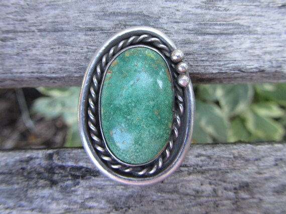 Huge Native American Signed Sterling Silver Turqu… - image 10