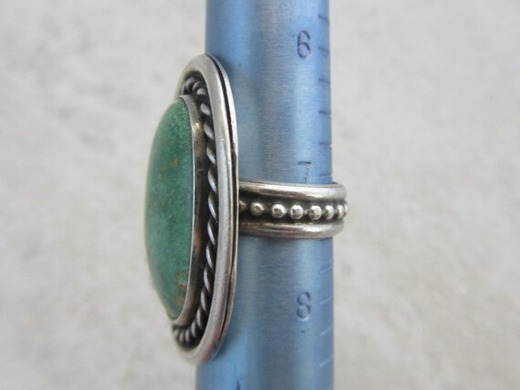 Huge Native American Signed Sterling Silver Turqu… - image 6