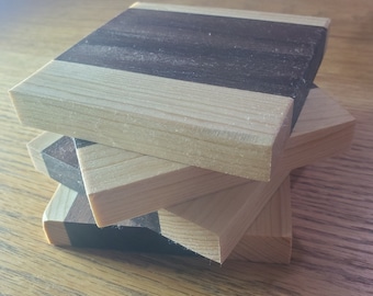 Wooden coasters - set of 4