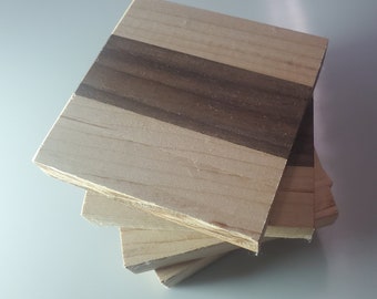 Wooden coasters - set of 4